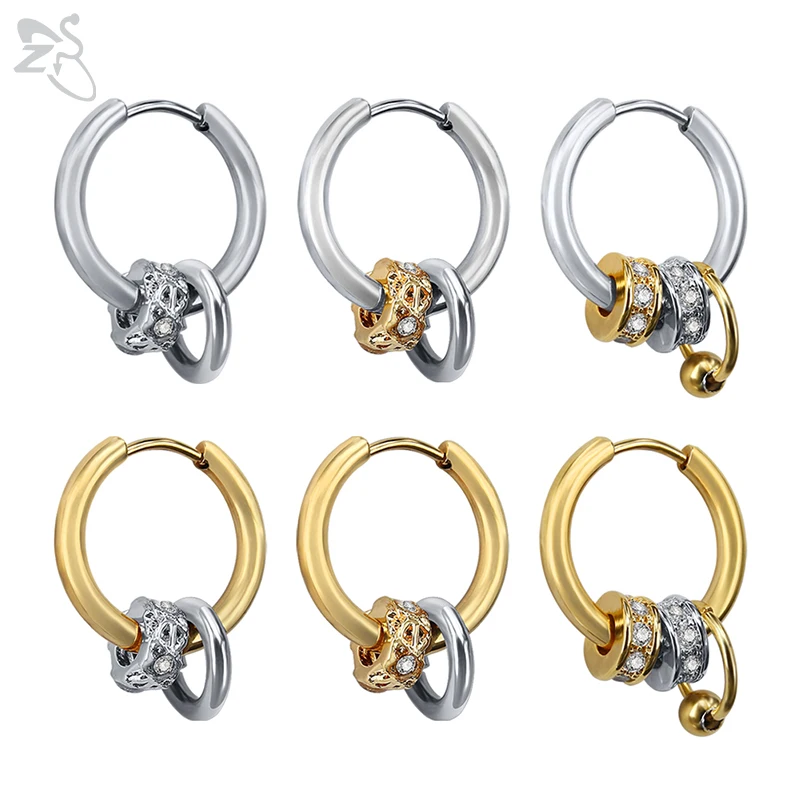 ZS 1 Pair Small Hoop Earrings Stainless Steel Round Earrings Silver Color Gold Color oorbellen Crystal Circle Earrings Jewelry
ZS 1 Pair Small Hoop Earrings Stainless Steel Round Earrings Silver Color Gold Color oorbellen Crystal Circle Earrings Jewelry