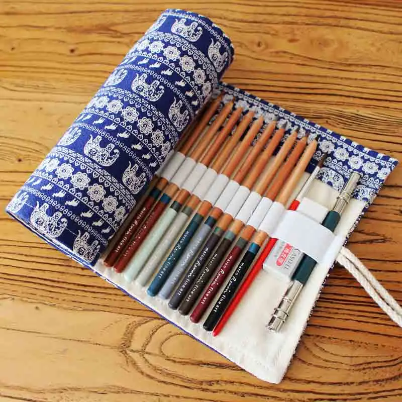 Embroidery Canvas Pencil Bag Penalties 36/48/72 Holes Pencil Case Box Roll Pen Wrap Stationery Pencil Pouch School Supplies Gift
Embroidery Canvas Pencil Bag Penalties 36/48/72 Holes Pencil Case Box Roll Pen Wrap Stationery Pencil Pouch School Supplies Gift