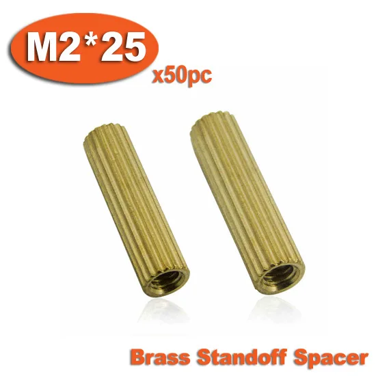 50pcs M2 x 25mm Brass Cylinder Shaped Female Thread Nuts Standoff Spacer Pillars
50pcs M2 x 25mm Brass Cylinder Shaped Female Thread Nuts Standoff Spacer Pillars
