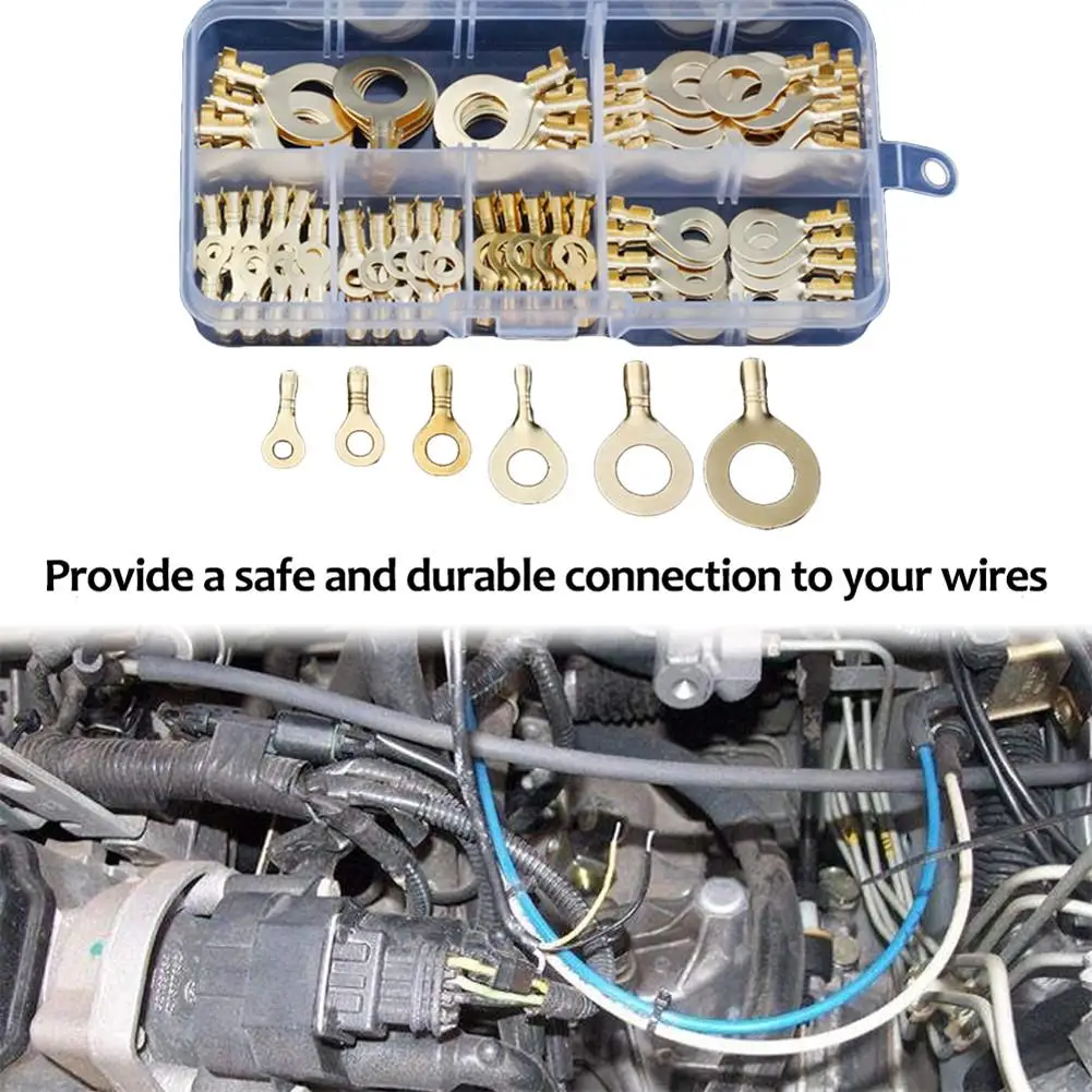 150PCS Ring Terminal Cable Lug Ring Eye Bare Terminal Connector Waterproof Connectors M3 M4 M5 M6 M8 M10
150PCS Ring Terminal Cable Lug Ring Eye Bare Terminal Connector Waterproof Connectors M3 M4 M5 M6 M8 M10