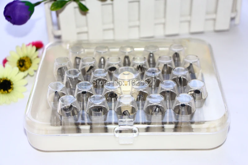 26PCS Icing Piping Stainless Steel Cake Decorating Pastry Bag Nozzles Moldes Metal Icing Piping Nozzles For Cupcake Decorations
26PCS Icing Piping Stainless Steel Cake Decorating Pastry Bag Nozzles Moldes Metal Icing Piping Nozzles For Cupcake Decorations