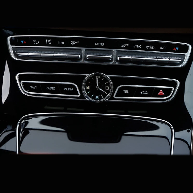 Car Styling Center Control CD function Button Decoration frame trim sequins Sticker For Mercedes Benz C E Class W205 W213 GLC
Car Styling Center Control CD function Button Decoration frame trim sequins Sticker For Mercedes Benz C E Class W205 W213 GLC
