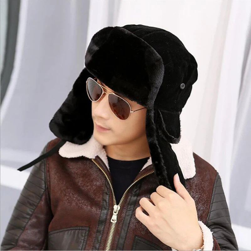 HT535 Fashion Hot Winter Bombers Fancy Russian Fur Hat for Men Warm Russian Ushanka Hats Solid Color Trapper Hat Men Bomber Hat
HT535 Fashion Hot Winter Bombers Fancy Russian Fur Hat for Men Warm Russian Ushanka Hats Solid Color Trapper Hat Men Bomber Hat