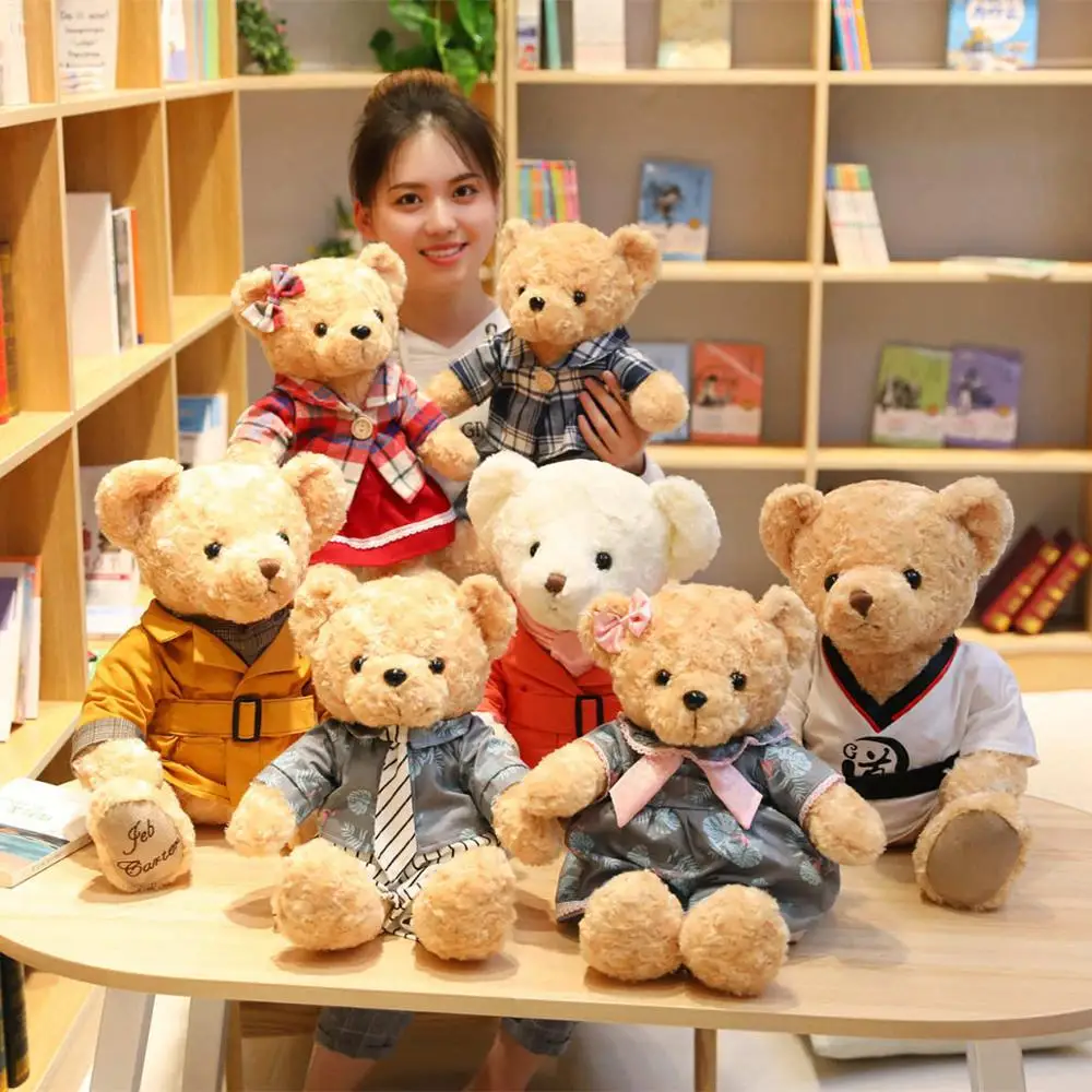 1pc 45cmLovely Couple Teddy Bear With Clothes Plush Toys Dolls Stuffed Toy Kids Children Girl Birthday Christmas Wedding Gift
1pc 45cmLovely Couple Teddy Bear With Clothes Plush Toys Dolls Stuffed Toy Kids Children Girl Birthday Christmas Wedding Gift