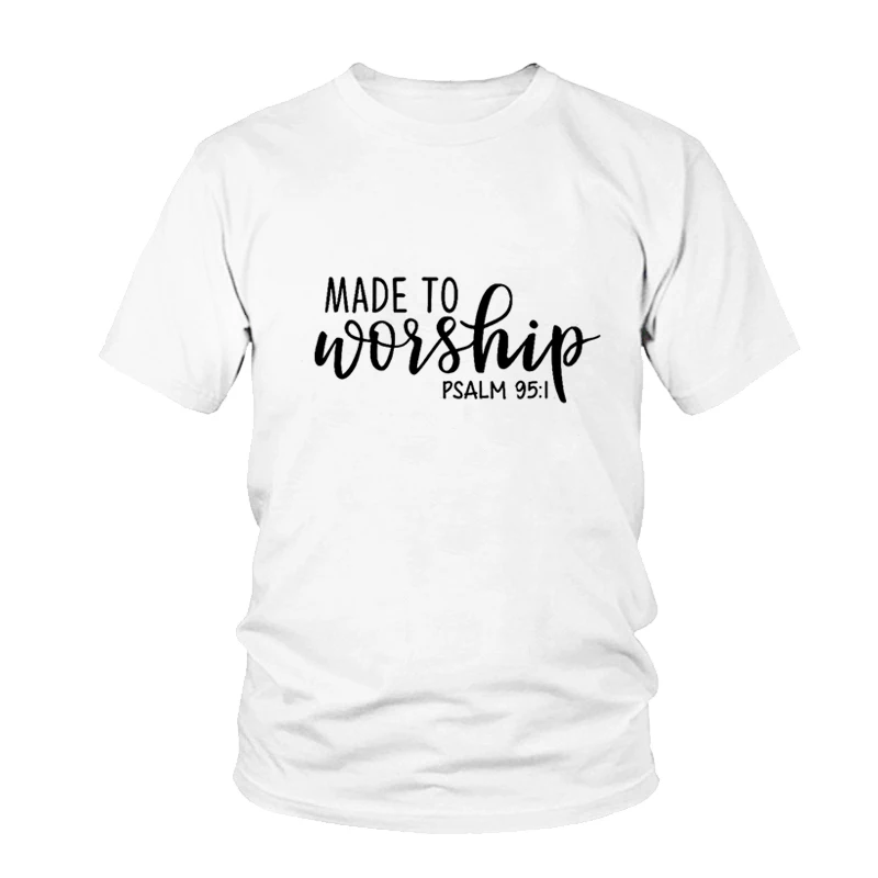 Summer Style Casual 90S Fashion Clothing Tee Made To Worship T-Shirt Christian Women SHIRT Aesthetic Popular Girl Tops Outfits
Summer Style Casual 90S Fashion Clothing Tee Made To Worship T-Shirt Christian Women SHIRT Aesthetic Popular Girl Tops Outfits