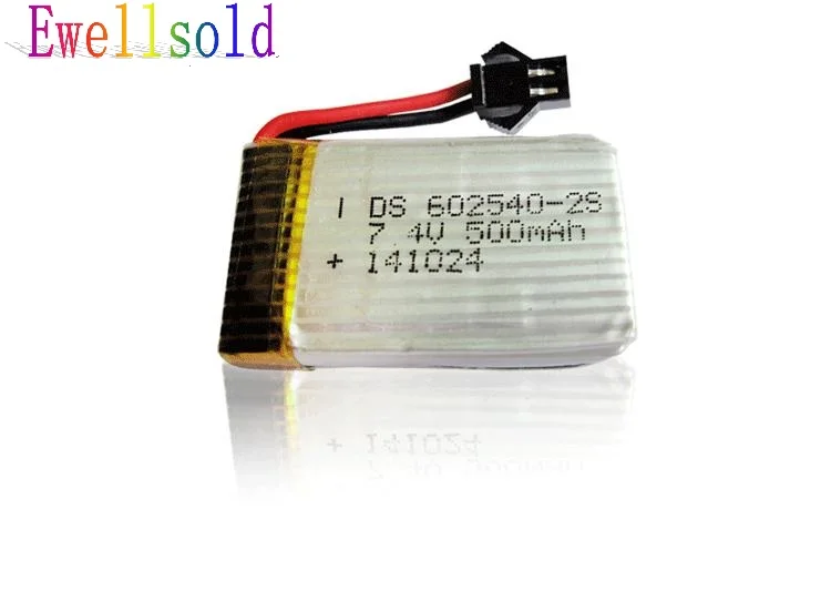 

F182 F183 H8C H8D RC quadcopter RC drone spare parts 7.4V 500mah Li-polymer battery 2pcs/lot