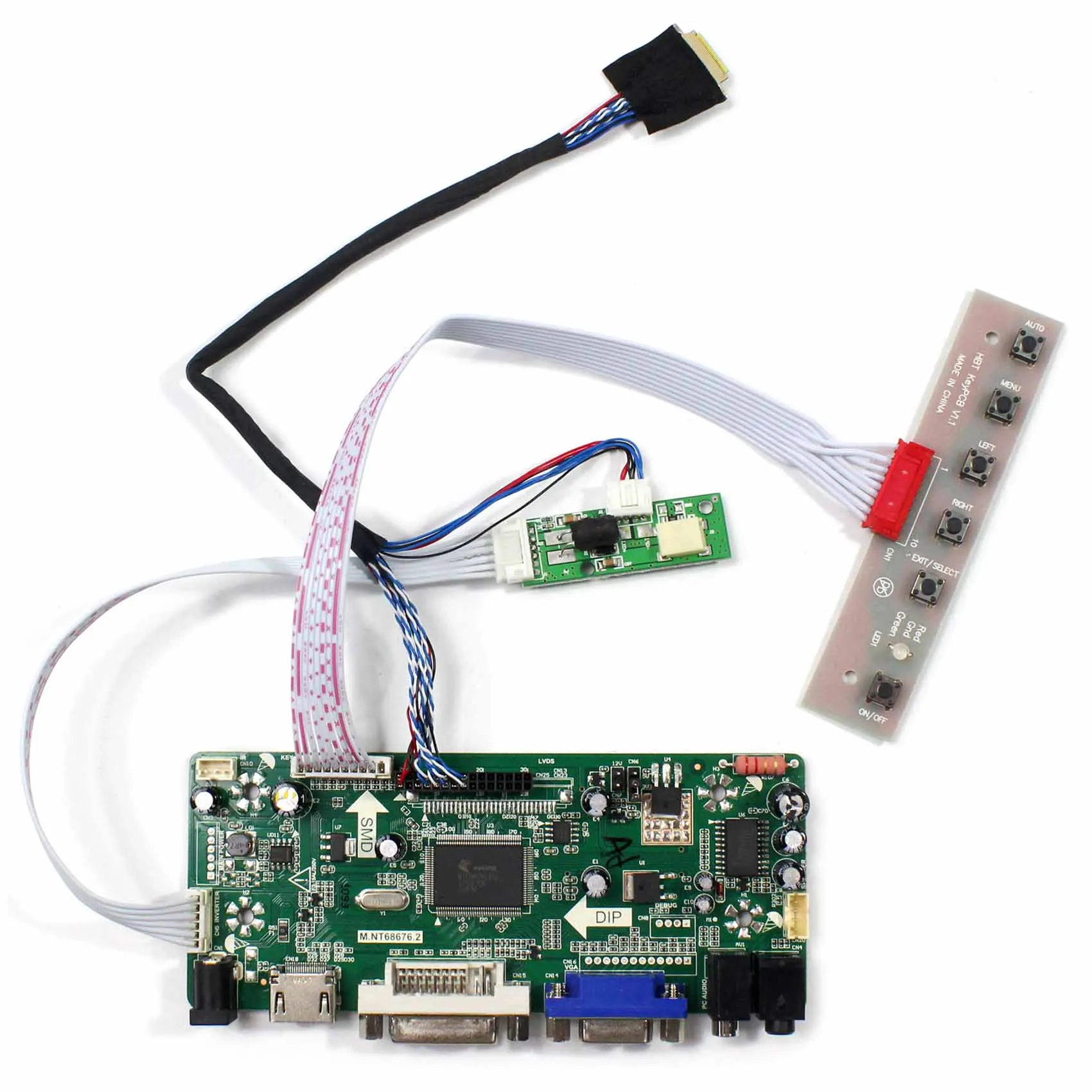 Плата аудиоконтроллера HD MI + VGA + DVI + работает для ЖК-экрана 9,7 дюймов 1024X768 LTN097XL01
Плата аудиоконтроллера HD MI + VGA + DVI + работает для ЖК-экрана 9,7 дюймов 1024X768 LTN097XL01