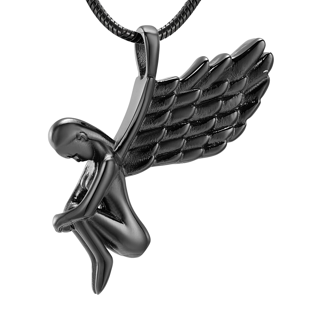 Angel with Flying Wings Cremation Memorial Jewelry Unique Design Stainless Steel Keepsake Pendant Necklace for Funeral Gift
Angel with Flying Wings Cremation Memorial Jewelry Unique Design Stainless Steel Keepsake Pendant Necklace for Funeral Gift