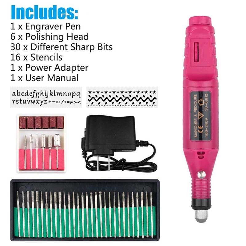 SHGO HOT-Mini Diy Engraving Tool Kit,Miniature Engraving Pen Mini Diy Vibro Engraving Tool Kit for Metal Glass Ceramic Plastic
SHGO HOT-Mini Diy Engraving Tool Kit,Miniature Engraving Pen Mini Diy Vibro Engraving Tool Kit for Metal Glass Ceramic Plastic