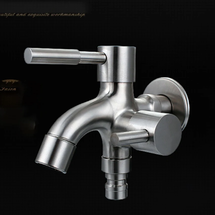 1/2 Inch Interface 304 Stainless Steel Dual-use Bibcocks Washing Machine Laundry Mop Pool Tap Double Handles Faucet Replacement
1/2 Inch Interface 304 Stainless Steel Dual-use Bibcocks Washing Machine Laundry Mop Pool Tap Double Handles Faucet Replacement