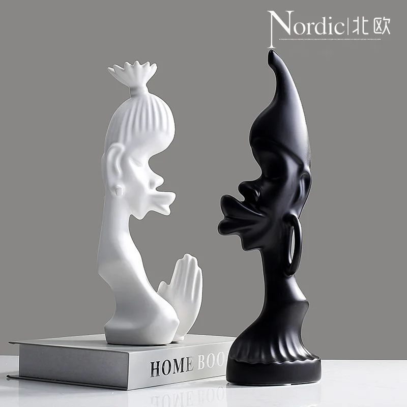 Nordic Style Home Decoration Black And White Creative Crafts Ceramic Personas Home Decoration Accessories
Nordic Style Home Decoration Black And White Creative Crafts Ceramic Personas Home Decoration Accessories