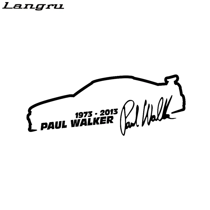 Langru Paul Walker Форсаж модный автомобильный Стайлинг стикер виниловое украшение Jdm|jdm