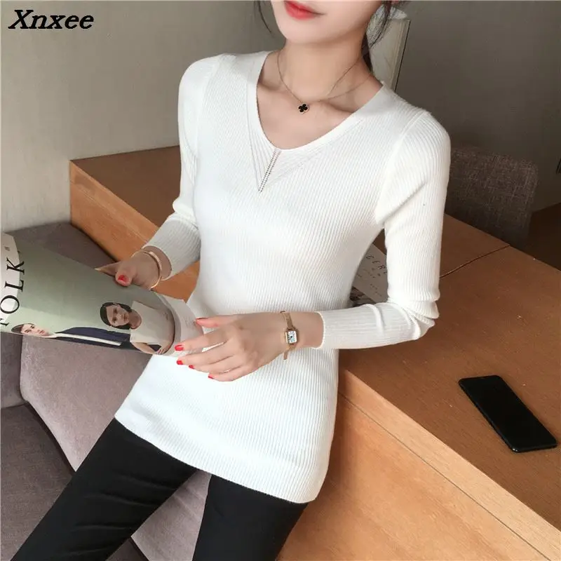 2018 new women's autumn winter sweater female Pullover thin coat shirt slim long sleeved jacket Xnxee
2018 new women's autumn winter sweater female Pullover thin coat shirt slim long sleeved jacket Xnxee