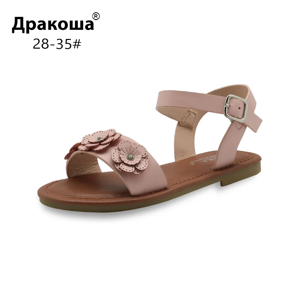 Apakowa Eur 28-35 Children's Shoes for Girls Summer Classical Girls Flat Sandals with Flowers for Beach Party Open Toe Footwear
Apakowa Eur 28-35 Children's Shoes for Girls Summer Classical Girls Flat Sandals with Flowers for Beach Party Open Toe Footwear