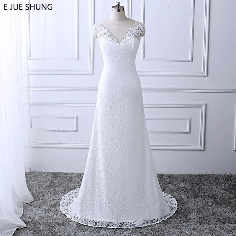 E JUE SHUNG White Vintage Lace A-line Cheap Beach Wedding Dresses Appliques Beading 2018 Boho Bridal Dress Wedding Gowns
E JUE SHUNG White Vintage Lace A-line Cheap Beach Wedding Dresses Appliques Beading 2018 Boho Bridal Dress Wedding Gowns