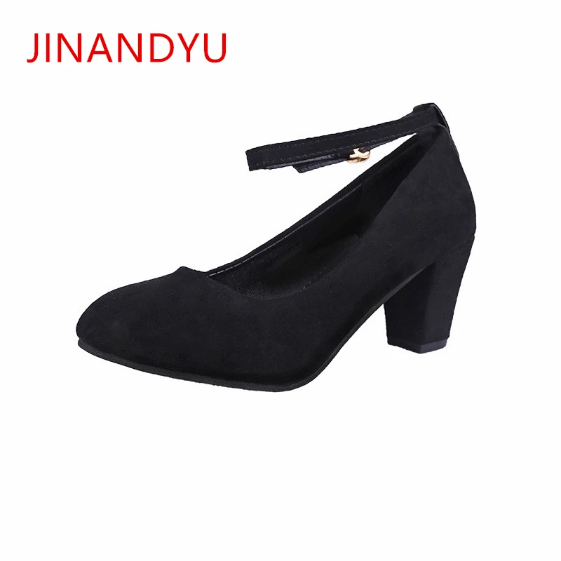 Thick Heeled Pumps Women Shoes Wedding 2019 Sexy Flock Spike Ankle Strap Party Mary Jane Pumps Fashion Working Black Heel Shoes
Thick Heeled Pumps Women Shoes Wedding 2019 Sexy Flock Spike Ankle Strap Party Mary Jane Pumps Fashion Working Black Heel Shoes