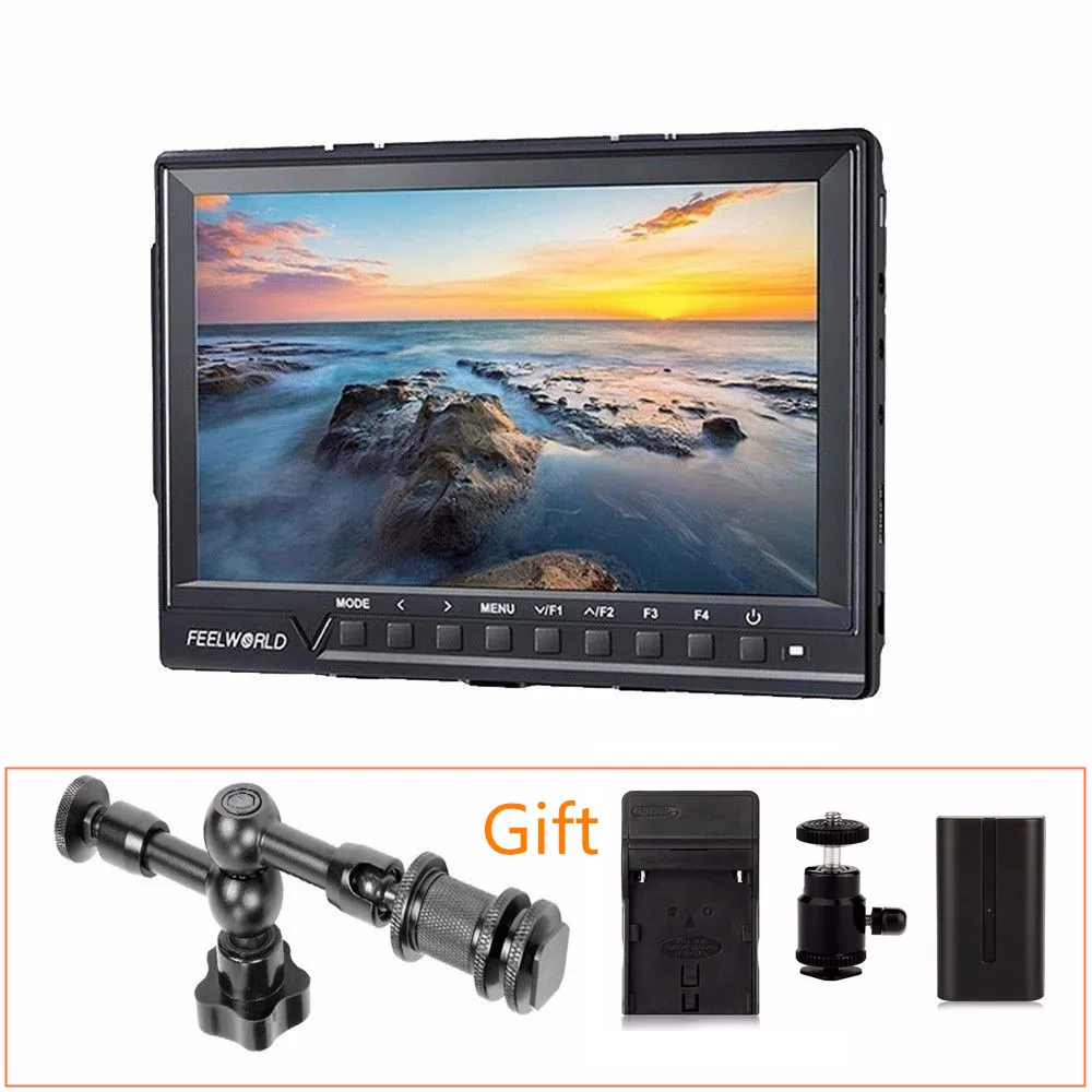 Feelworld FW-760 7 Inch Video Monitor IPS Full HD 1920x1200 HDMI-compatible MINI Macro for BMPCC for Canon Sony Dslr Camera
Feelworld FW-760 7 Inch Video Monitor IPS Full HD 1920x1200 HDMI-compatible MINI Macro for BMPCC for Canon Sony Dslr Camera