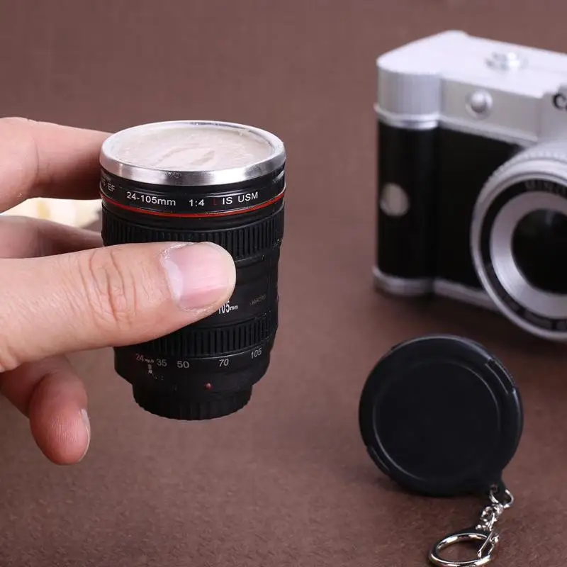 60ml Mini SLR Camera Lens Mug Plastic Coffee Mug With Keychain Portable Travel Wine Cup Stainless Steel Drinkware Creative Gift
60ml Mini SLR Camera Lens Mug Plastic Coffee Mug With Keychain Portable Travel Wine Cup Stainless Steel Drinkware Creative Gift