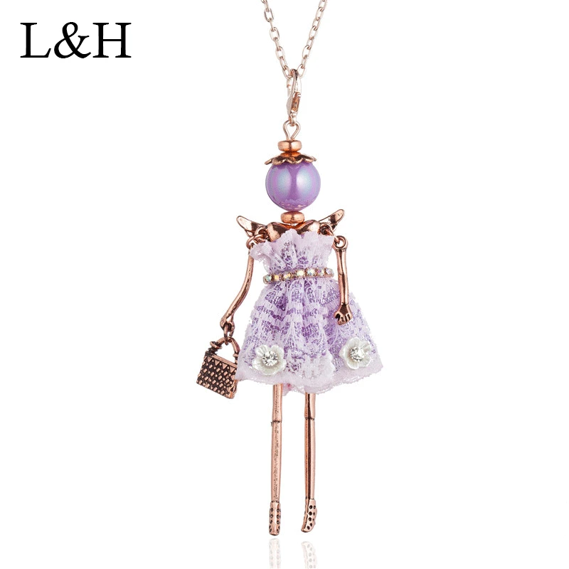2018 French Paris Girl Statement Jewelry For Women Cute Lace Floral Dress Dancing Doll Pendant Big Choker Necklace Collier Femme
2018 French Paris Girl Statement Jewelry For Women Cute Lace Floral Dress Dancing Doll Pendant Big Choker Necklace Collier Femme