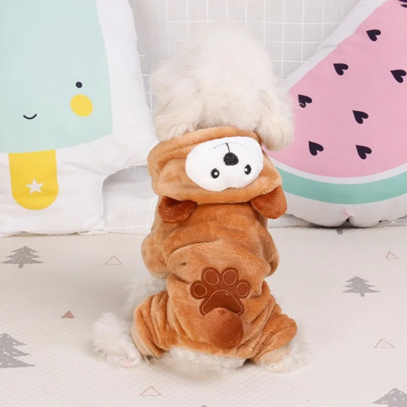 Pet Winter Warm Flannel Four Legs Coats Costume for Dogs Puppy Thickened Hoodie Coat Brown Bear For Puppy
Pet Winter Warm Flannel Four Legs Coats Costume for Dogs Puppy Thickened Hoodie Coat Brown Bear For Puppy