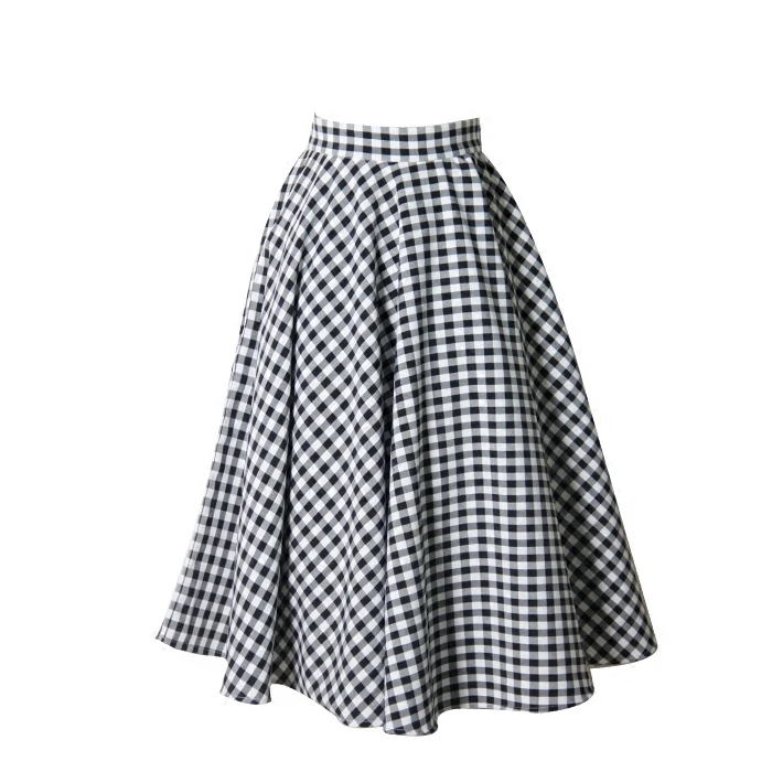 Customize Made Women Casual Plus Size 3XS-10XL High Waist Retro Skirt Lady's Black and White Plaid Print Vintage A Line Skirts
Customize Made Women Casual Plus Size 3XS-10XL High Waist Retro Skirt Lady's Black and White Plaid Print Vintage A Line Skirts