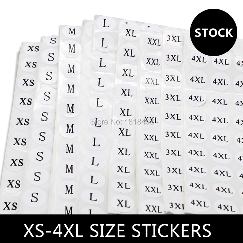 1000 шт./партия наклейки для этикеток размером с одежду|size labels|garment size labelssize tags |