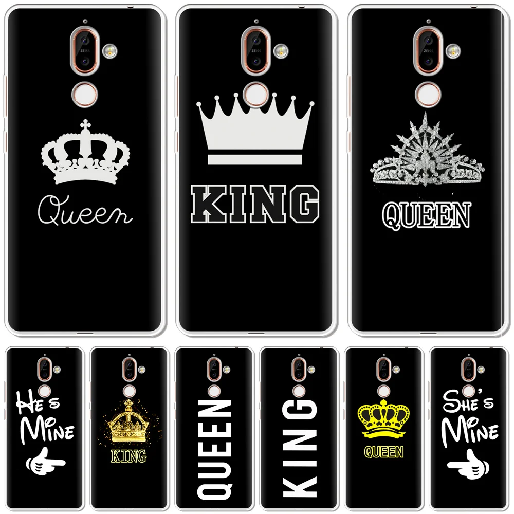 Чехол для телефона с принтом King Queen Nokia 8 7 6 5 3 2 1 чехол X7 мягкий силиконовый Plus 2018