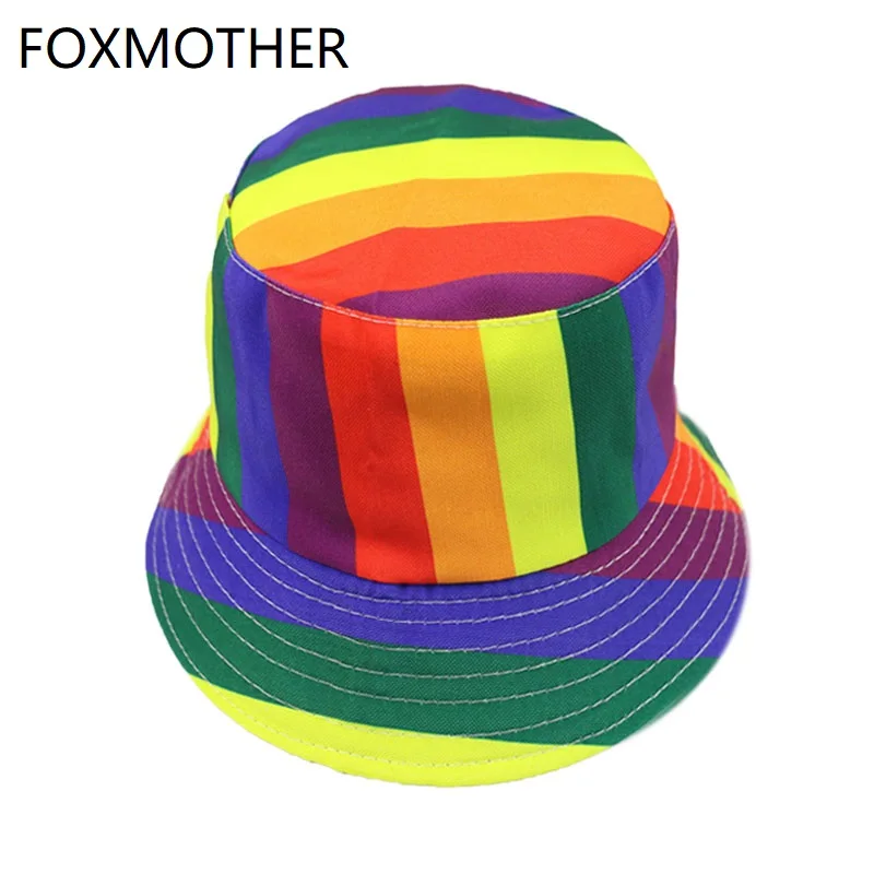 FOXMOTHER New Chapeu Pescador Gorras Gay Rainbow Striped Fisherman Hats Caps Women Mens
FOXMOTHER New Chapeu Pescador Gorras Gay Rainbow Striped Fisherman Hats Caps Women Mens
