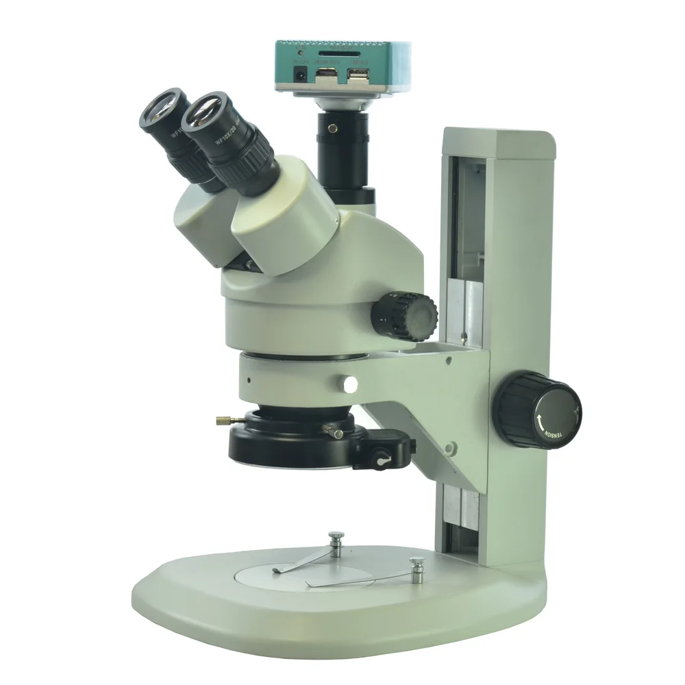 Continuous Zoom 7X-45X Trinocular Stereo Microscope+1080P HD USB C-mount Digital Industrial Microscope Camera+C Adapter for LAB
Continuous Zoom 7X-45X Trinocular Stereo Microscope+1080P HD USB C-mount Digital Industrial Microscope Camera+C Adapter for LAB