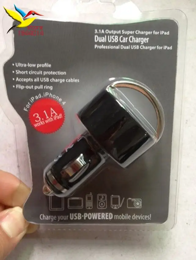 New 3.1A with retail package High-grade metal ring-pull Mini Universal Dual USB Car Charger Adapter For IPhone 7 6 5 i7 300pcs
New 3.1A with retail package High-grade metal ring-pull Mini Universal Dual USB Car Charger Adapter For IPhone 7 6 5 i7 300pcs