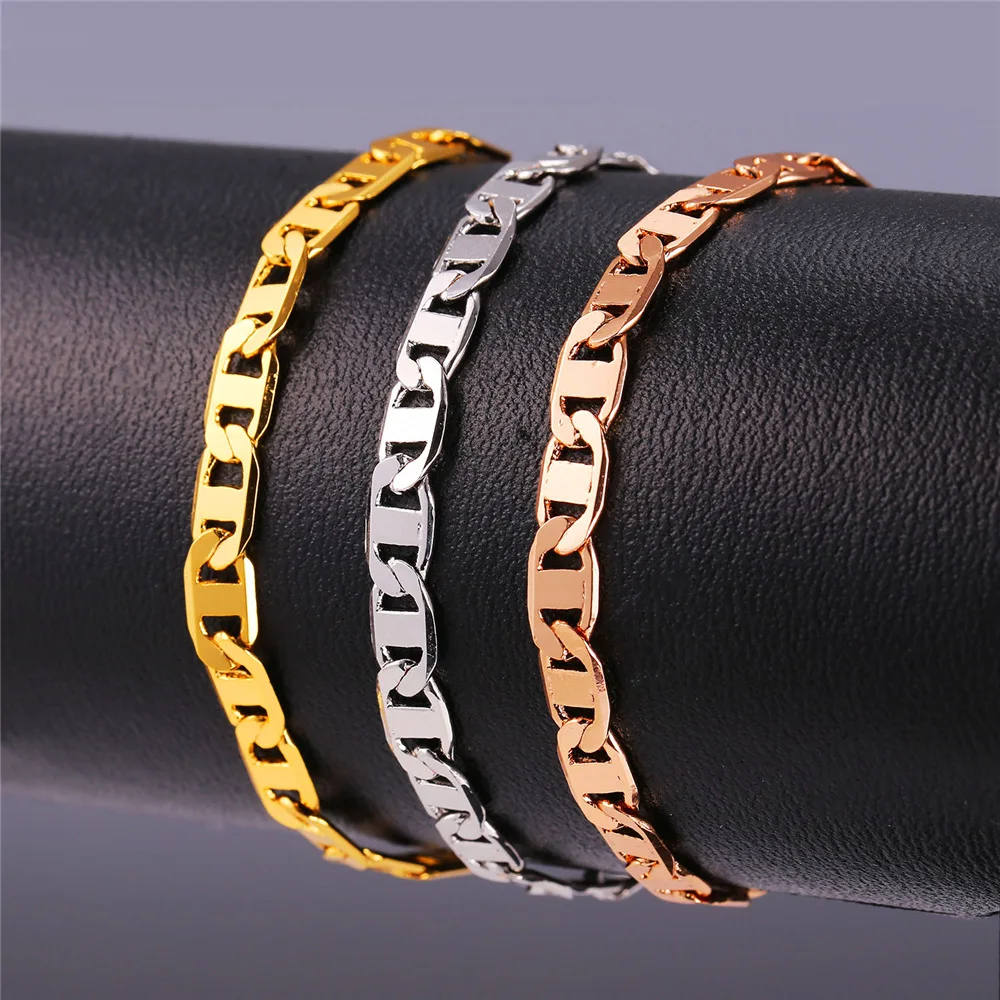 Kpop Classic Gold/Rose Gold/Silver Color Chain Bracelet For Men Chain Bracelets & Bangles Women Men Jewelry H728
Kpop Classic Gold/Rose Gold/Silver Color Chain Bracelet For Men Chain Bracelets & Bangles Women Men Jewelry H728