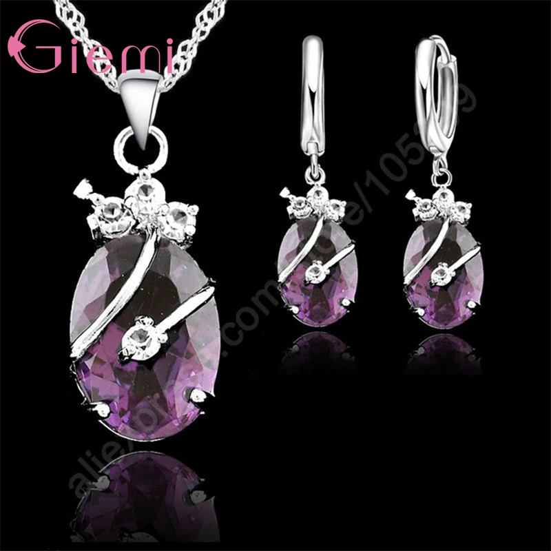 Charming Newest 925 Sterling Silver Women Jewelry Sets Austrian Crystal Waterdrop Pendant Necklace Earrings Wedding Sets
Charming Newest 925 Sterling Silver Women Jewelry Sets Austrian Crystal Waterdrop Pendant Necklace Earrings Wedding Sets