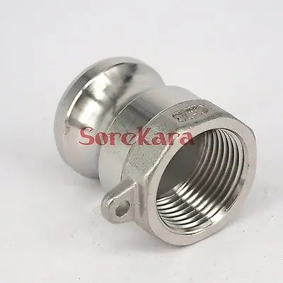 2-1/2" BSP Female Thread 304 Stainless Steel Type A Plug Camlock Fitting Cam and Groove Coupling 
2-1/2" BSP Female Thread 304 Stainless Steel Type A Plug Camlock Fitting Cam and Groove Coupling