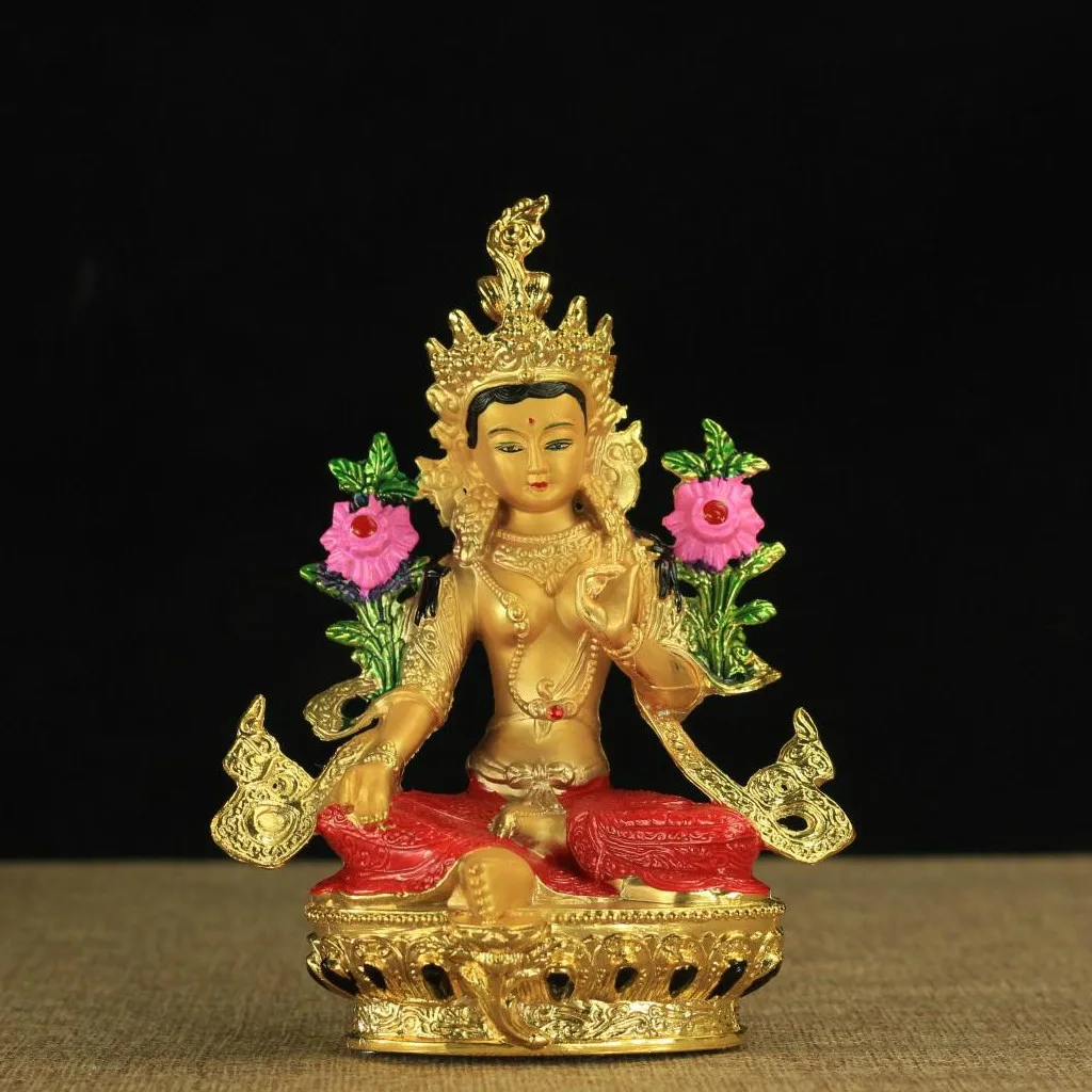The Tibetan Buddhist Tantra gilding copper Tibetan Buddhism statue of Green Tara figure of the Buddha high about 14.8CM
The Tibetan Buddhist Tantra gilding copper Tibetan Buddhism statue of Green Tara figure of the Buddha high about 14.8CM