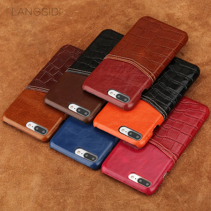 Luxury brand phone case crocodile pattern and wax leather mixed color half pack phone case For iPhone 6 custom processing
Luxury brand phone case crocodile pattern and wax leather mixed color half pack phone case For iPhone 6 custom processing