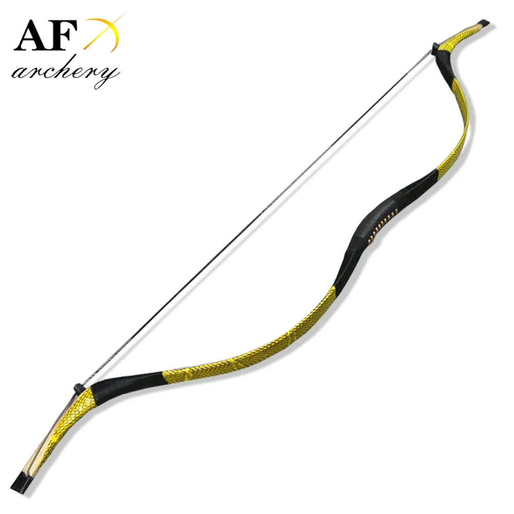Qing bow Traditional Handmade Snakeskin Longbow Recurve Archery fiberglass hunting Leather bow blue yellow high quality
Qing bow Traditional Handmade Snakeskin Longbow Recurve Archery fiberglass hunting Leather bow blue yellow high quality