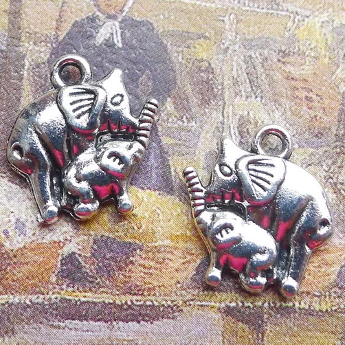 200pcs Charm Mother baby elephant pendants 15*15mm Antique silver Handmade Jewelry findings Making DIY Alloy accessories Hot
200pcs Charm Mother baby elephant pendants 15*15mm Antique silver Handmade Jewelry findings Making DIY Alloy accessories Hot