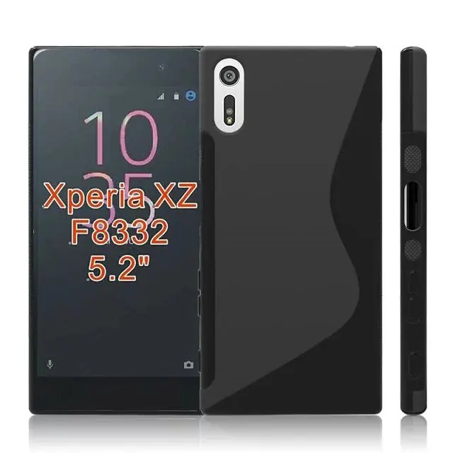 100 шт./лот gligle Smart S-line Мягкий чехол из ТПУ для Sony Xperia XZ F8332 5 2 дюйма футляр | Мобильные