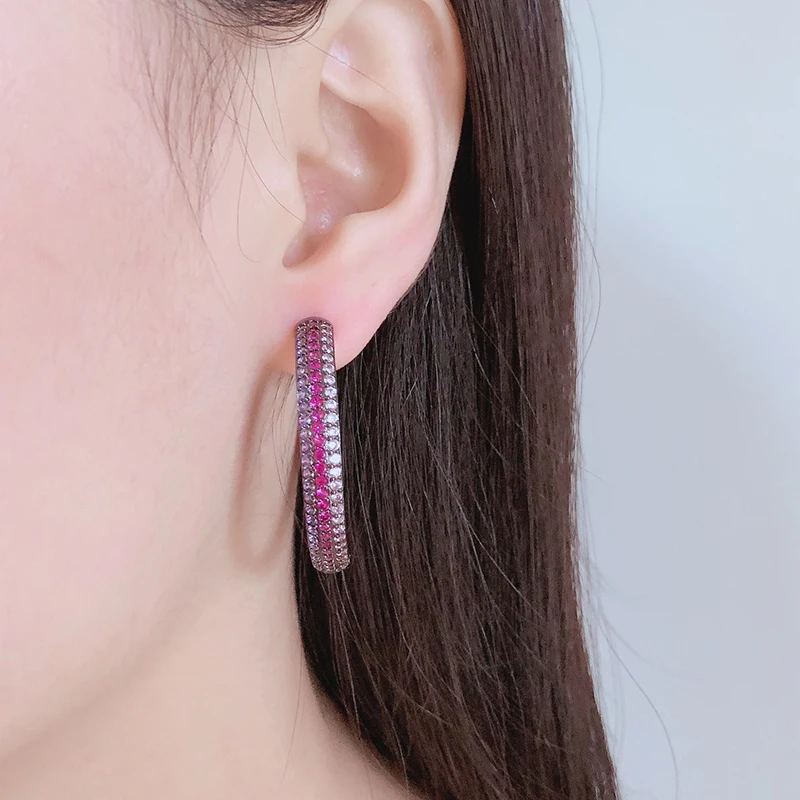 2021 New Black Copper Colorful Full Set AAA Cubic Zirconia Big Round Earrings Fashion Female Party Gift Womens Fashion jewelry
2021 New Black Copper Colorful Full Set AAA Cubic Zirconia Big Round Earrings Fashion Female Party Gift Womens Fashion jewelry