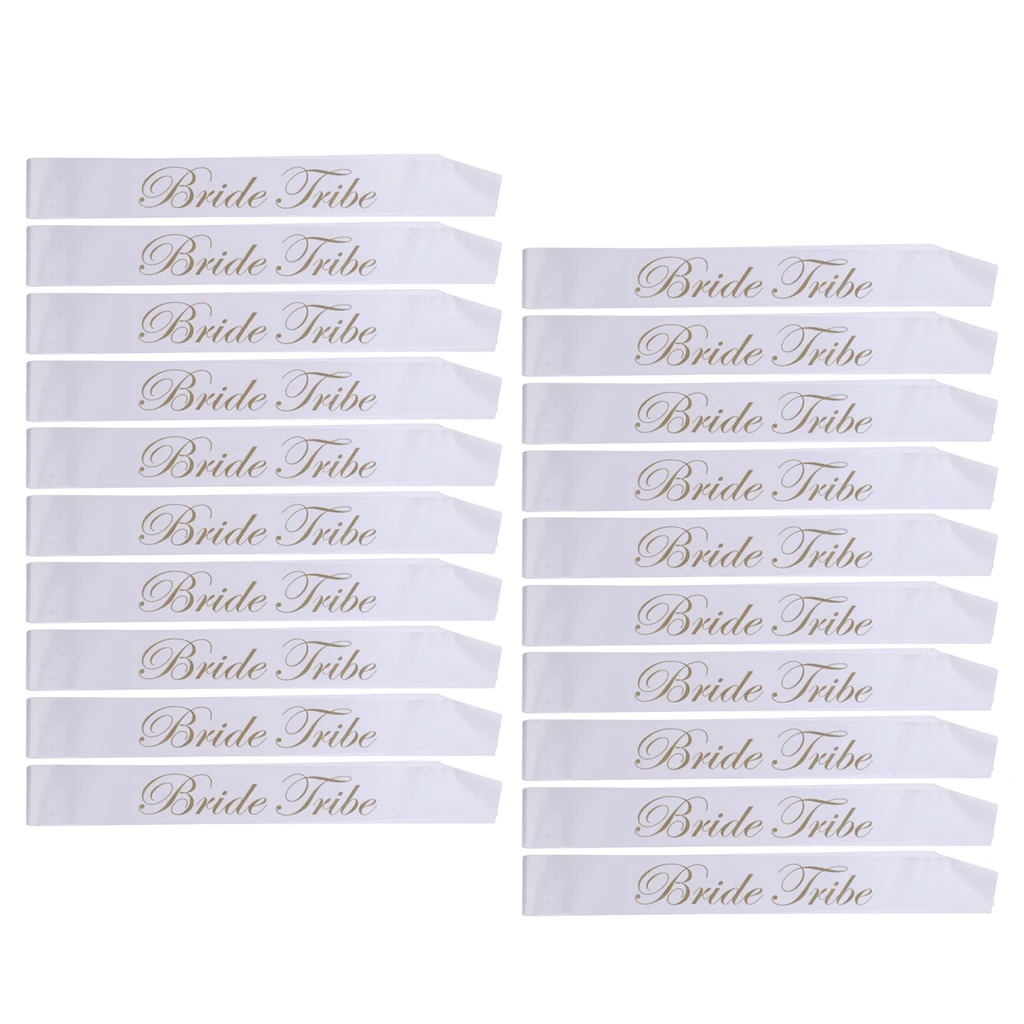 Pack of 20/Set Bride Tribe Sash Wedding Sash Hen Night Bachelorette Party Decor 78 x 10 cm
Pack of 20/Set Bride Tribe Sash Wedding Sash Hen Night Bachelorette Party Decor 78 x 10 cm