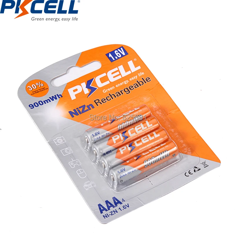 4Pcs PKCELL nizn aaa Battery 1.6v AAA 900mWh NIZN in Rechargeable Batteries High Quality for Digital Camera CD Game
4Pcs PKCELL nizn aaa Battery 1.6v AAA 900mWh NIZN in Rechargeable Batteries High Quality for Digital Camera CD Game