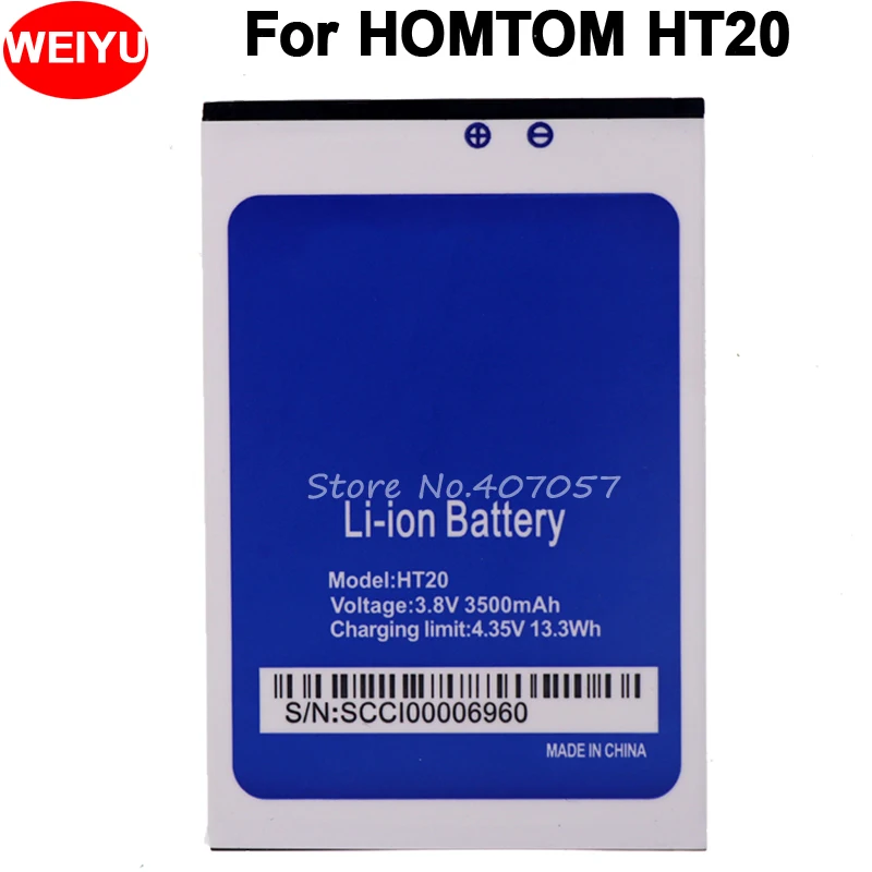 Аккумулятор для Homtom HT20 для Homtom HT20 PRO Batterie Bateria Аккумулятор 3500 мАч
Аккумулятор для Homtom HT20 для Homtom HT20 PRO Batterie Bateria Аккумулятор 3500 мАч