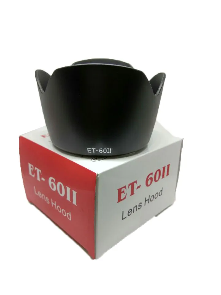 ET-60II flower shape Petal Buckle camera Lens Hood for Canon EF 75-300MM F/4-5.6 III EF-S 55-250MM F/4-5.6 IS with box
ET-60II flower shape Petal Buckle camera Lens Hood for Canon EF 75-300MM F/4-5.6 III EF-S 55-250MM F/4-5.6 IS with box