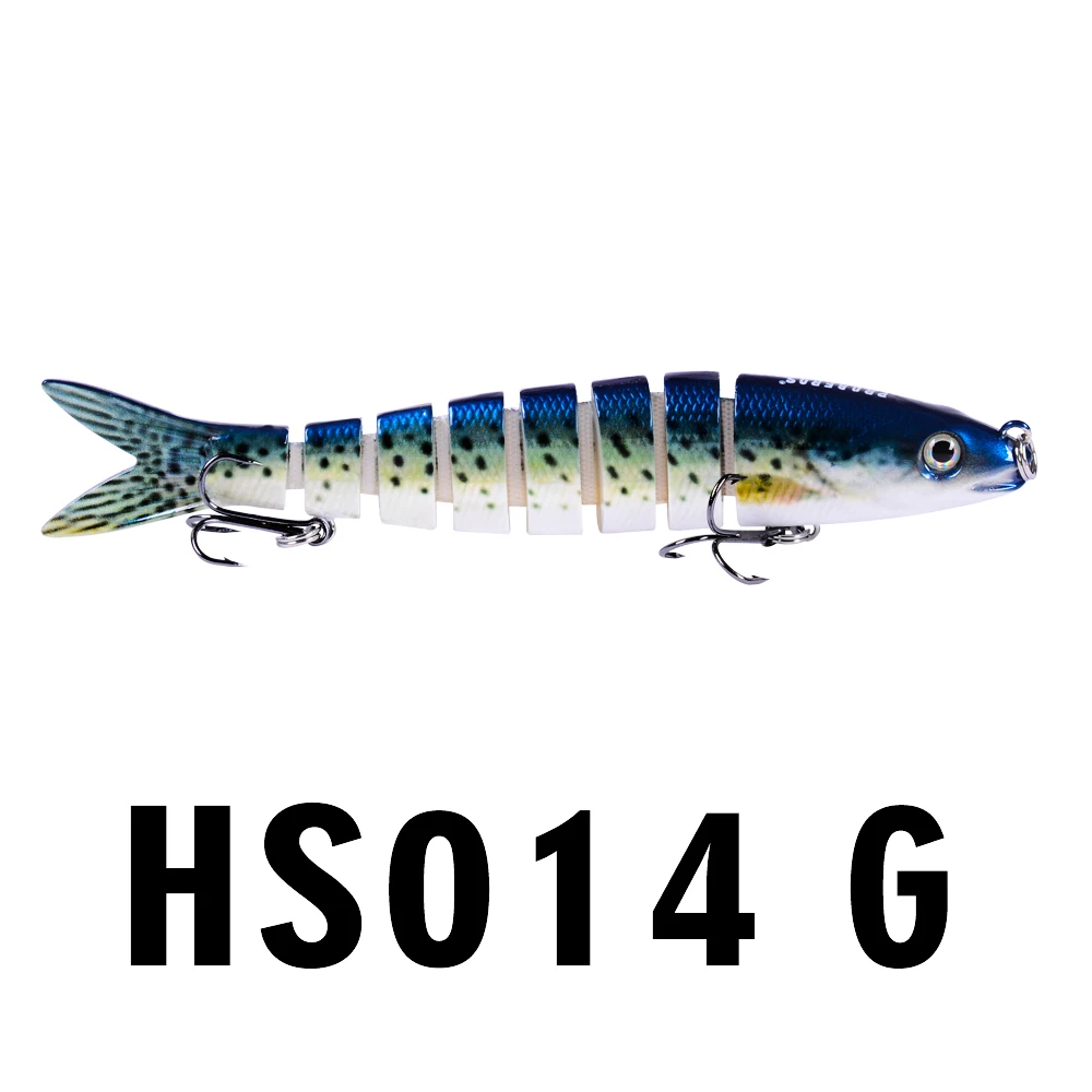 10 шт. Новый 8 секций PRO BEROS рыболовные приманки 0 695 унц.-19 71 г/13 28 см-5 23" swimbait 6 # крюк