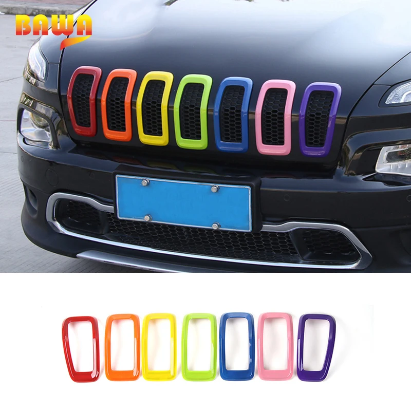 BAWA Front Grill Insert Grille Cover Car Front Grilles Cover Decoration Stickers for Jeep Cherokee 2014-2016 Car Styling
BAWA Front Grill Insert Grille Cover Car Front Grilles Cover Decoration Stickers for Jeep Cherokee 2014-2016 Car Styling