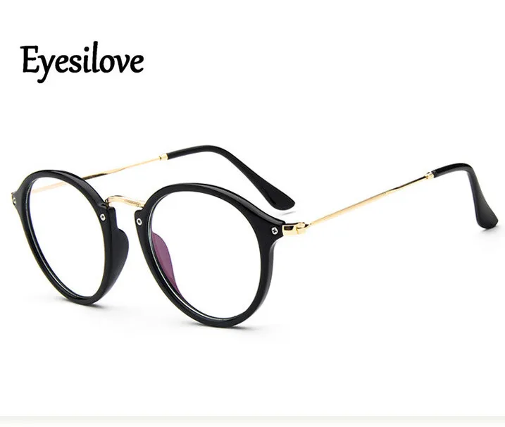 Женские очки для близорукости Eyesilove винтажные с круглой оправой по рецепту от 0 50