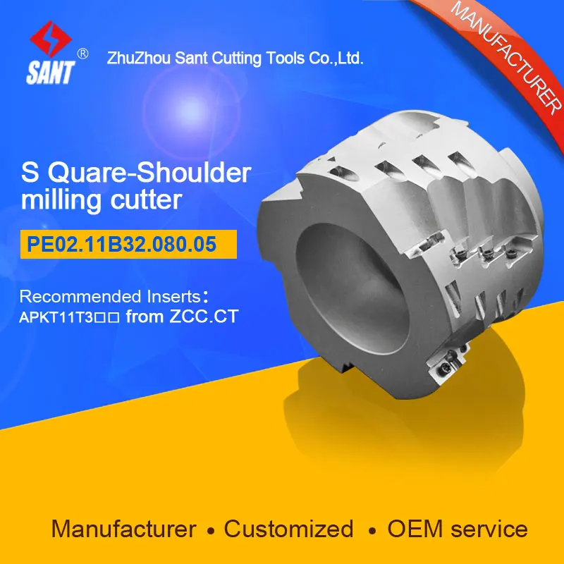 Popular CNC lathe machining center indexable square shoulder milling tools holder with high precision PE02.11B32.080.05
Popular CNC lathe machining center indexable square shoulder milling tools holder with high precision PE02.11B32.080.05