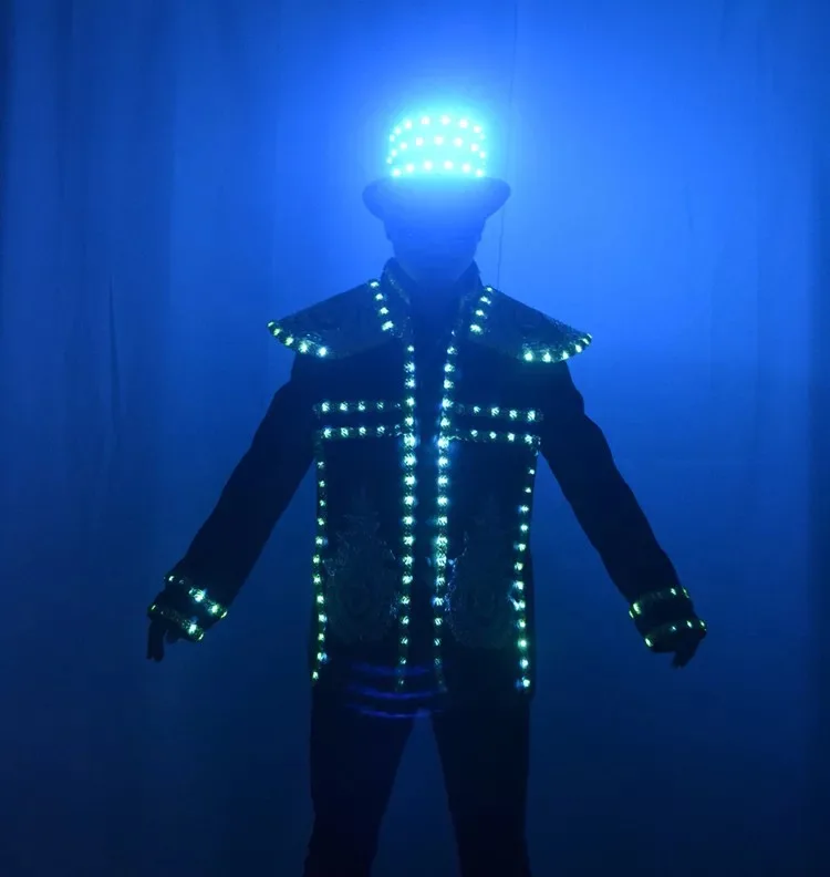 LED Suit For Dance Performace LED Stage Clothes Luminous Glowing Suits RGB LED Costume
LED Suit For Dance Performace LED Stage Clothes Luminous Glowing Suits RGB LED Costume