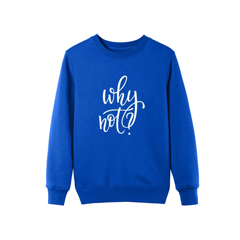 Why Not Letters Printed Sweatshirt Women Long Sleeve Pullover Hoodies Harajuku Casual Loose O-Neck Tracksuit For Lady
Why Not Letters Printed Sweatshirt Women Long Sleeve Pullover Hoodies Harajuku Casual Loose O-Neck Tracksuit For Lady