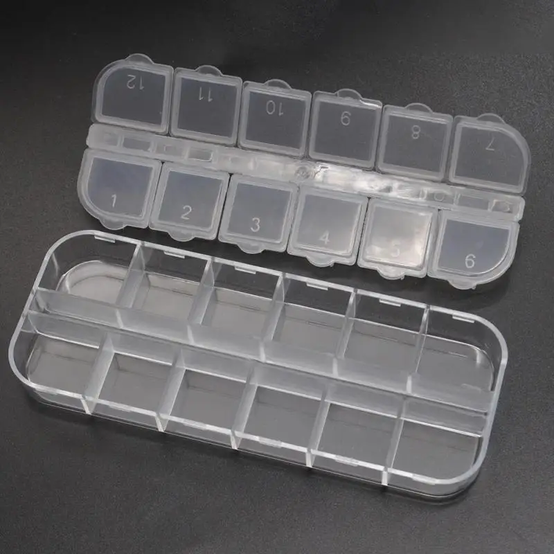 12 Grids Plastic Storage Case Small Thing Container Nail Art Products Box Rhinestone Earring Jewelry Compartment Storages Casing
12 Grids Plastic Storage Case Small Thing Container Nail Art Products Box Rhinestone Earring Jewelry Compartment Storages Casing